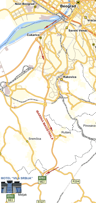 lipovacka suma beograd mapa Vila 